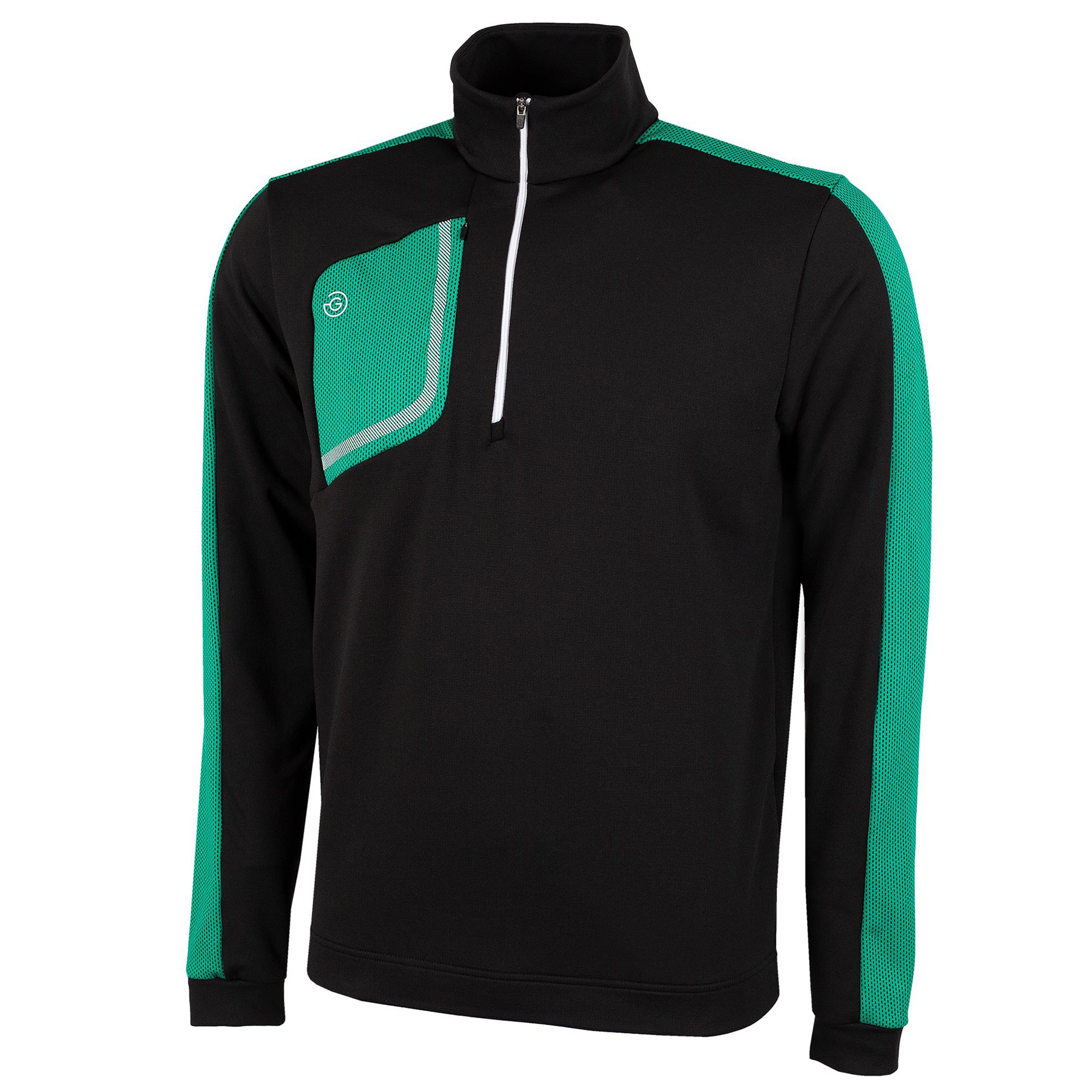 Galvin Green Dwight Insula Golf Mid Layer Black/Green/White